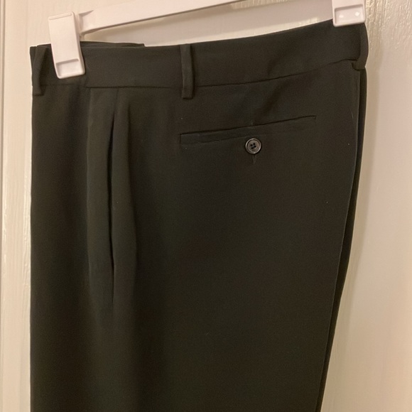 Size 14 black stretch woven poly rayon 4 pocket trousers (1st pair) - Picture 9 of 10